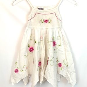 Blueberi boulevard White and Pink Floral Dress